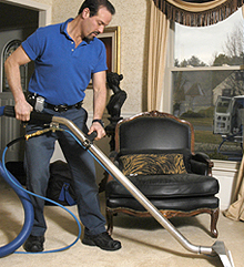cleaning carpet
