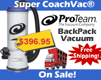 ProTeam Back Pack Vacuum